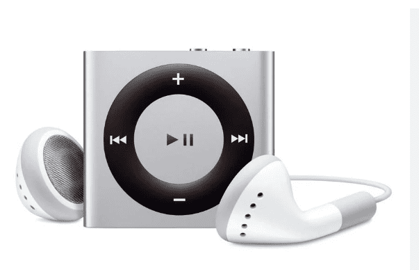 Le dernier-né de la famille iPod d'Apple est l'iPod shuffle de 2 Go, qui vous permet de porter jusqu'à 500 chansons sur votre manche comme un insigne de dévotion musicale. L'iPod shuffle est disponible en quatre couleurs vives et en argent original pour s'adapter à votre musique et à votre humeur, et c'est le seul iPod qui peut être porté dès sa sortie de l'emballage.